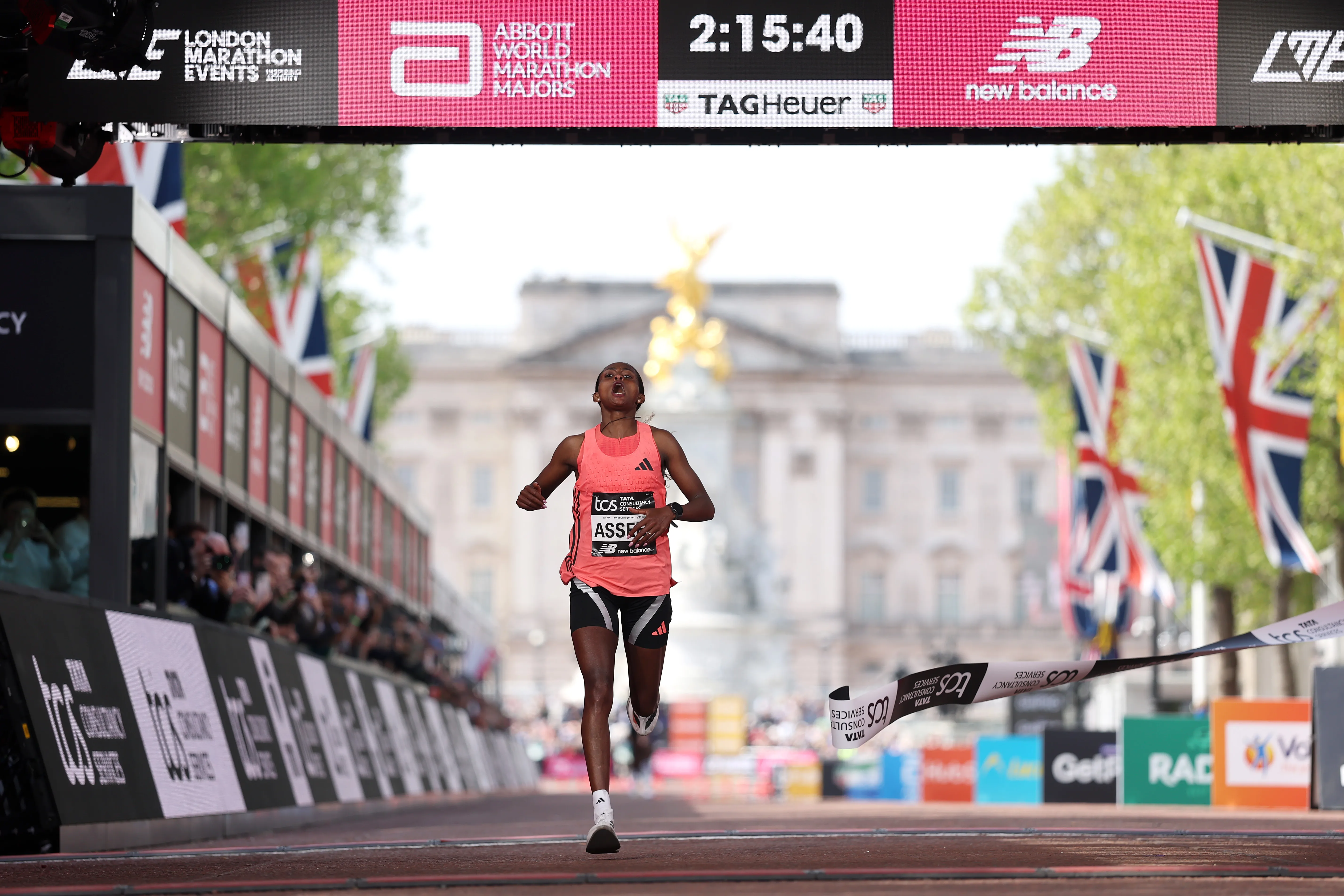 Tigst Assefa, atleta etiope. (Getty Images)