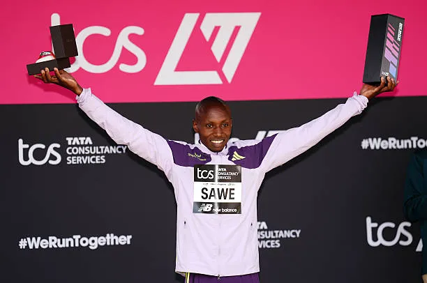Sebastian Sawe, atleta keniata. (Getty Images)