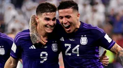 Julián Álvarez y Enzo Fernández en la Selección Argentina.