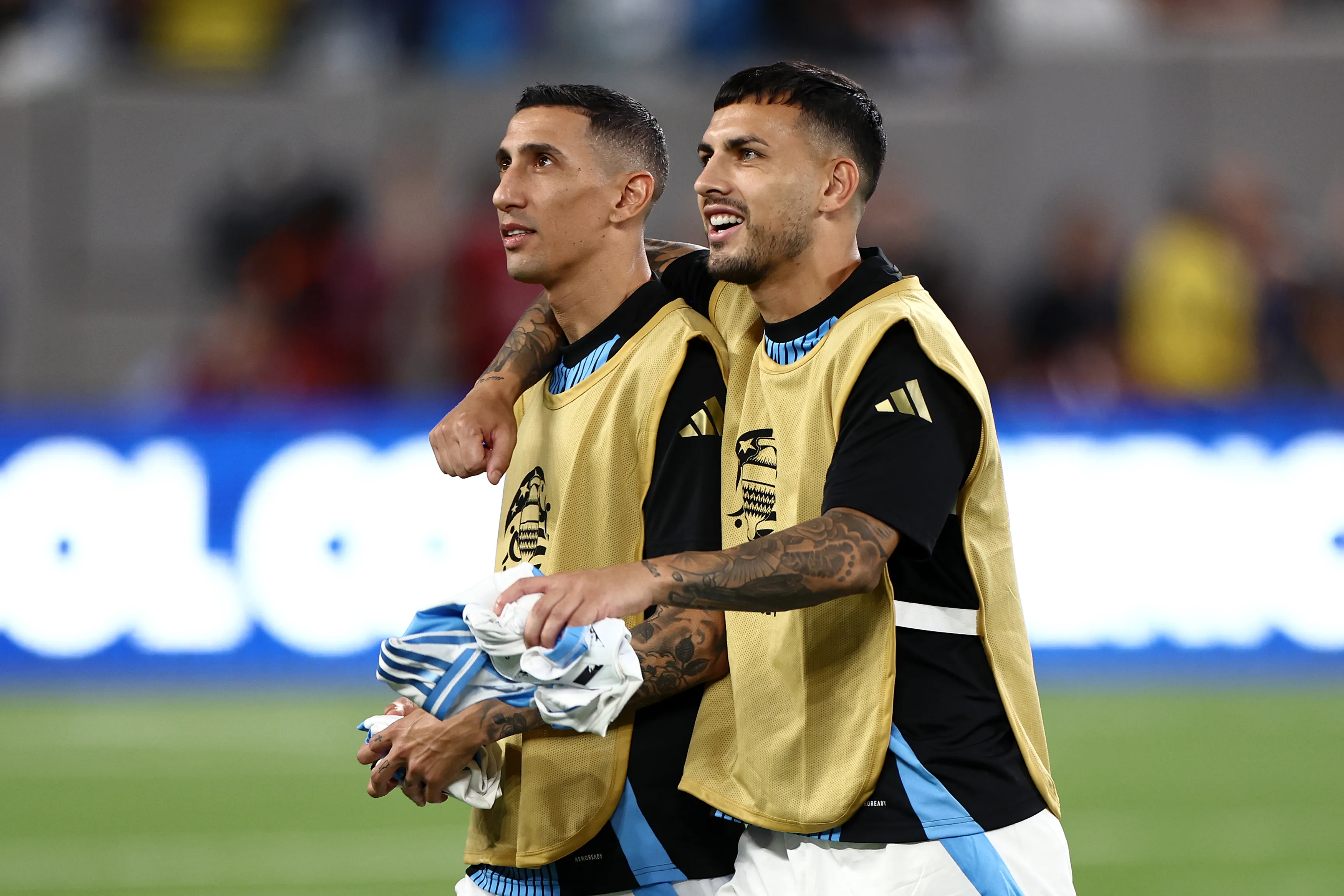 Di María y Paredes en la Copa América 2024. (Foto: Getty).