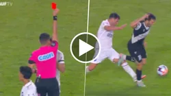 Nicolás Lodeiro fue expulsado por un planchazo a Camilo Mayada en Nacional vs. Danubio.