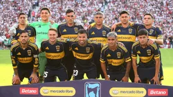 Los futbolistas de Boca en el Superclásico ante River.