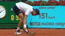 Francisco Cerúndolo tuvo un ataque de furia y destrozó su raqueta en su eliminación del Masters de Madrid