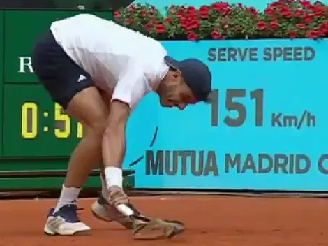 Francisco Cerúndolo tuvo un ataque de furia y destrozó su raqueta en su eliminación del Masters de Madrid