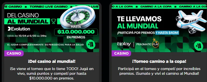 Captura realizada desde la web de bplay