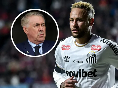 El mensaje de Neymar a Carlo Ancelotti desde la cancha de San Lorenzo