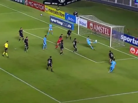 En el área chica: insólito gol errado en la Copa Sudamericana