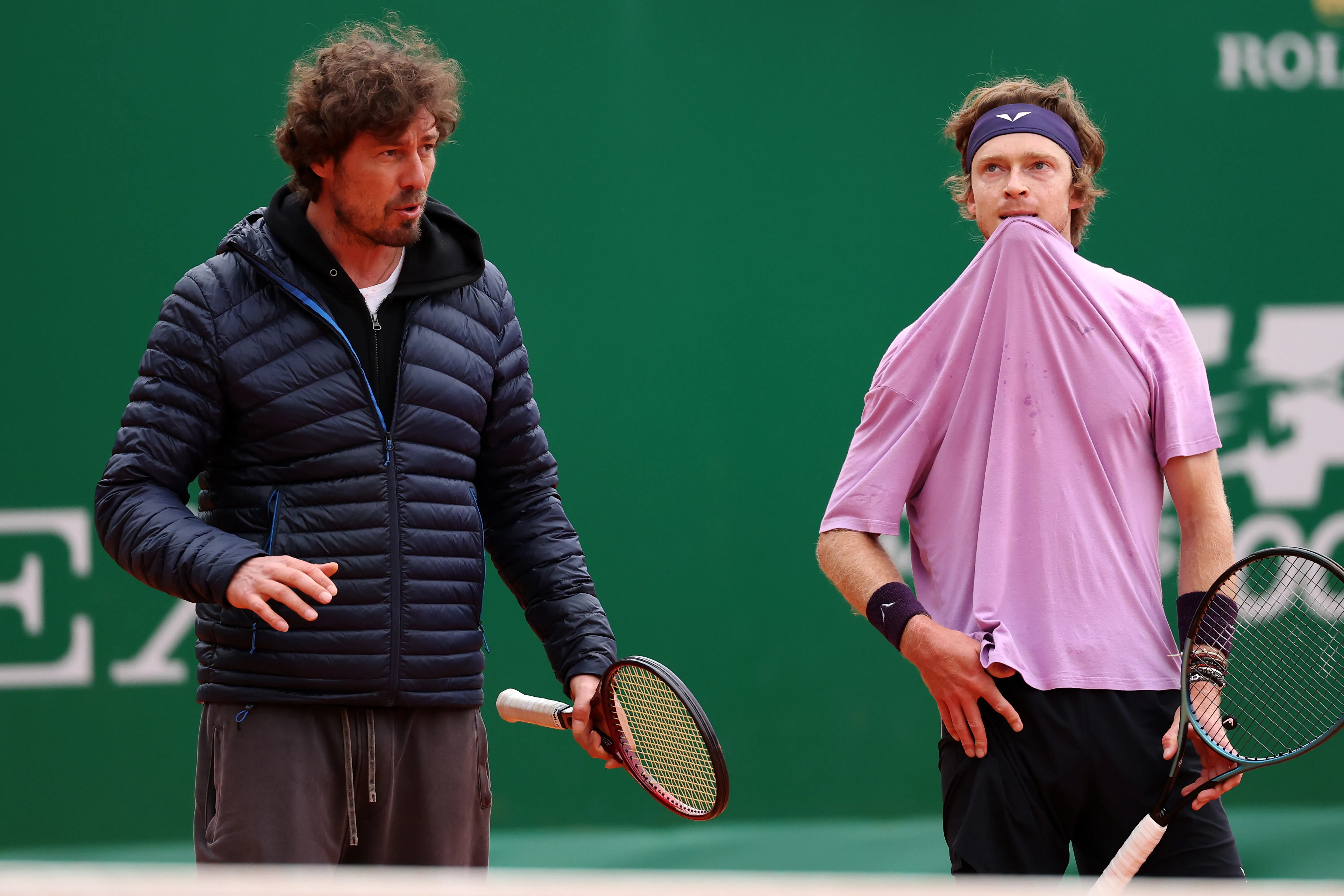 Marat Safin y Andrey Rublev. (Foto: Getty).