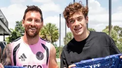 El encuentro entre Lionel Messi y Franco Colapinto.