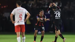 Lucas Martínez Quarta celebra su gol ante Red Bull Bragantino.