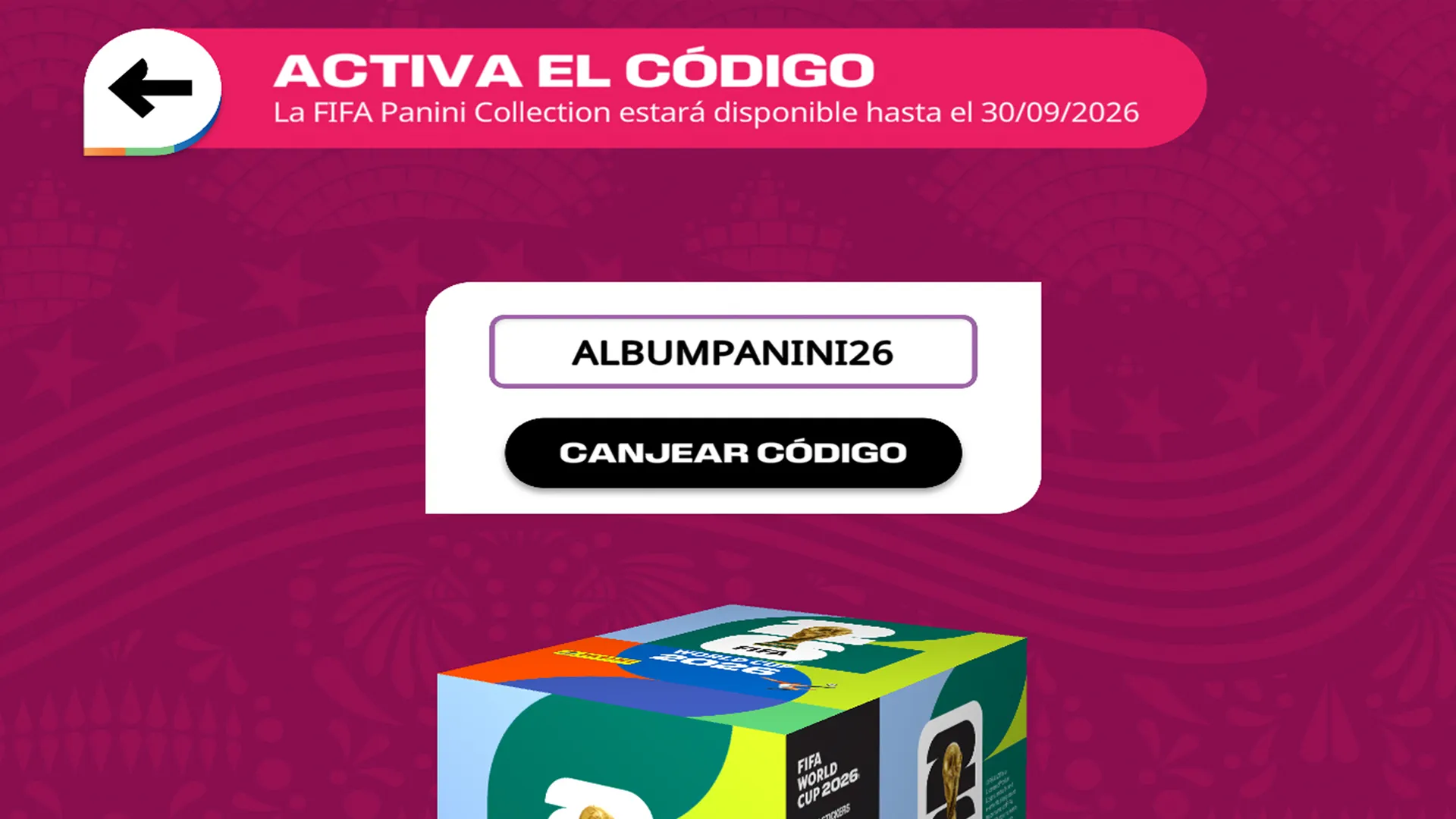 Todos los códigos para el Álbum Virtual