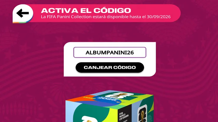 Todos los códigos para el Álbum Virtual
