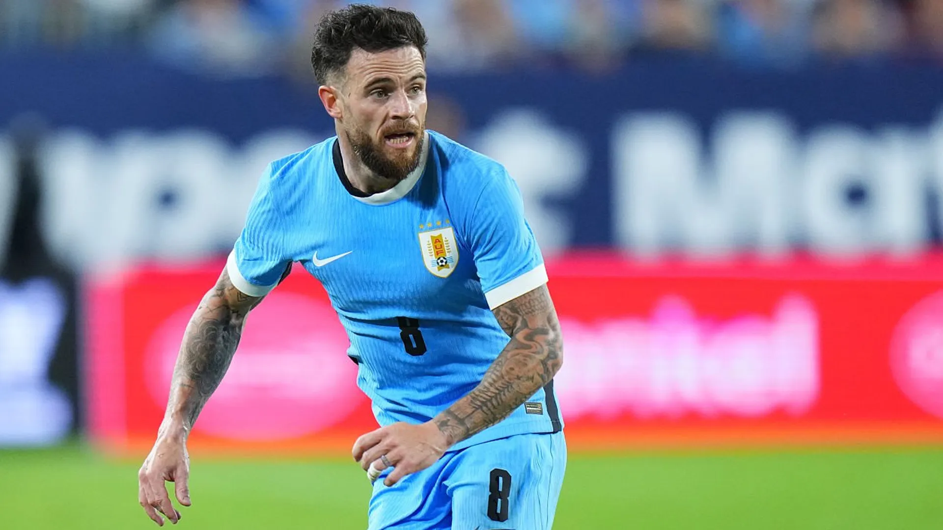 Nahitan Nández, futbolista de la Selección Uruguay que no irá al Mundial.