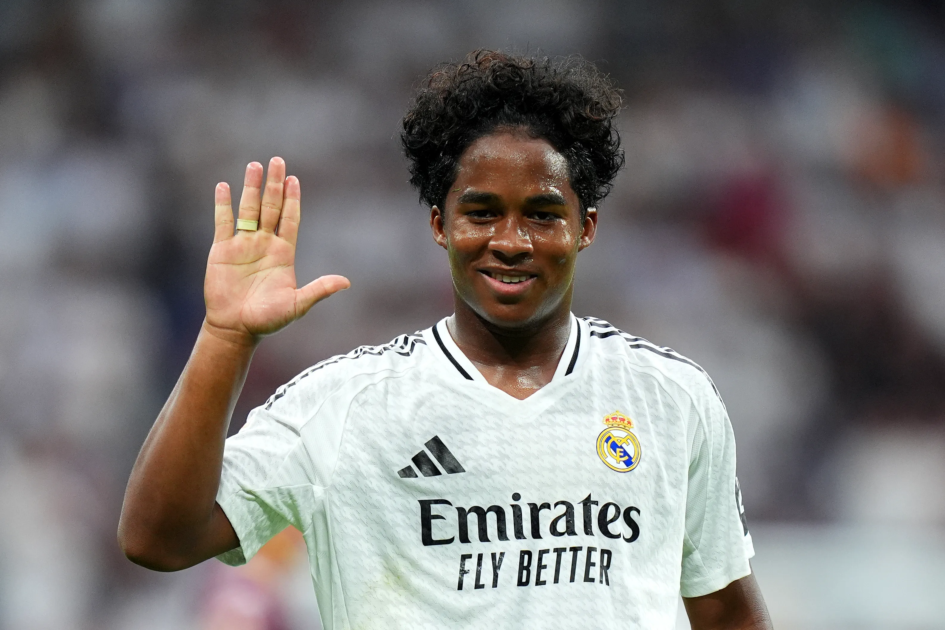 Endrick, delantero brasileño durante su etapa en Real Madrid. (Getty Images)