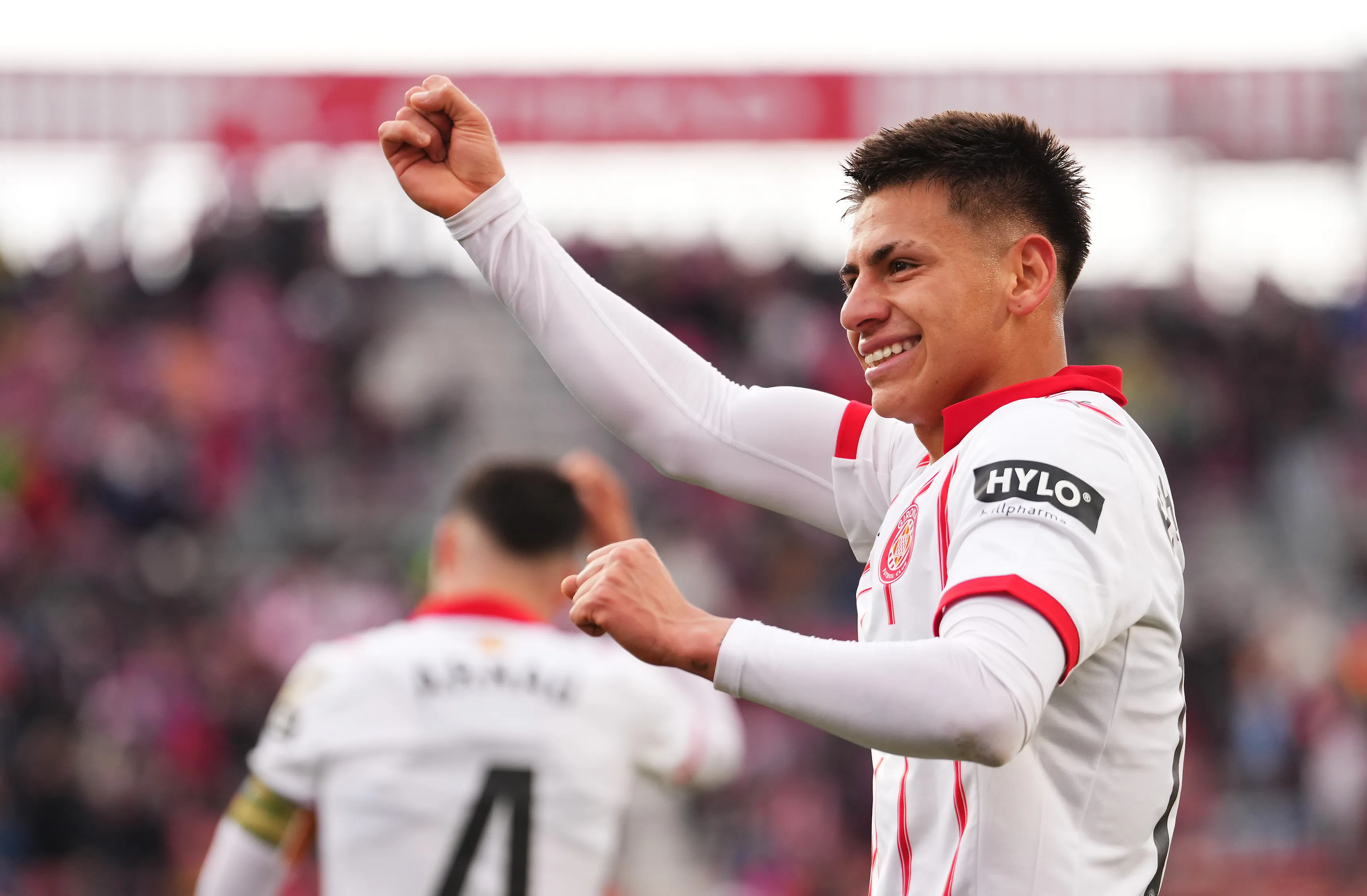 Echeverri le convirtió su único gol en Girona al Athletic Club (Getty Images).