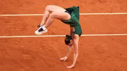 Marta Kostyuk dio el batacazo en Madrid, coronó en el Masters 1000 y lo celebró con acrobacia