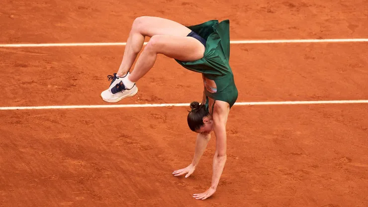 Marta Kostyuk dio el batacazo en Madrid, coronó en el Masters 1000 y lo celebró con acrobacia