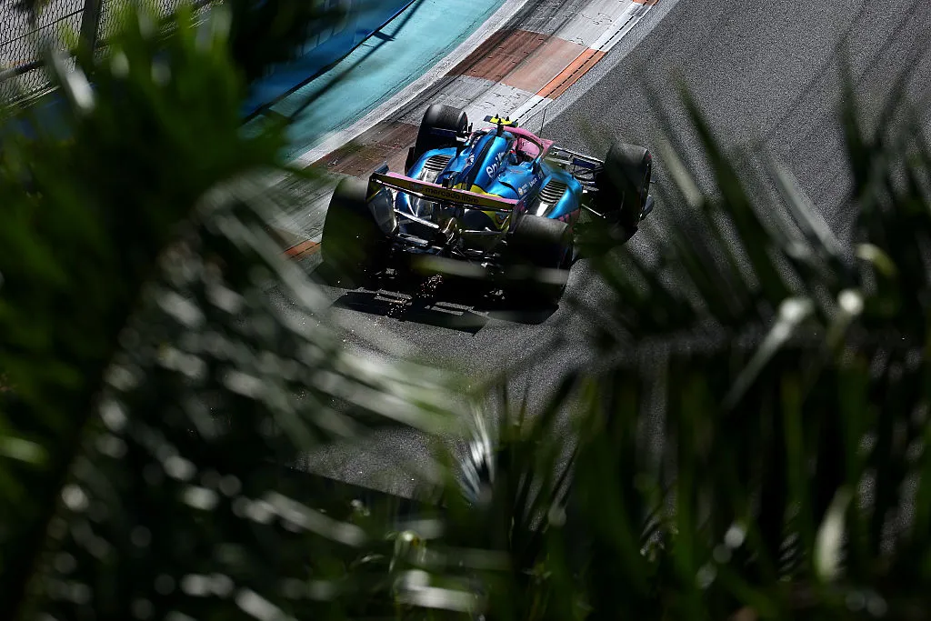 Franco Colapinto, una vez más entre los 10 mejores del GP de Miami. (Getty)