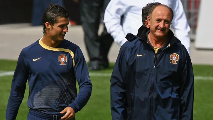 Luiz Felipe Scolari dijo que Cristiano Ronaldo no nació crack como Lionel Messi o Ronaldinho.