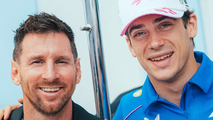 Lionel Messi presenció el GP de Miami.