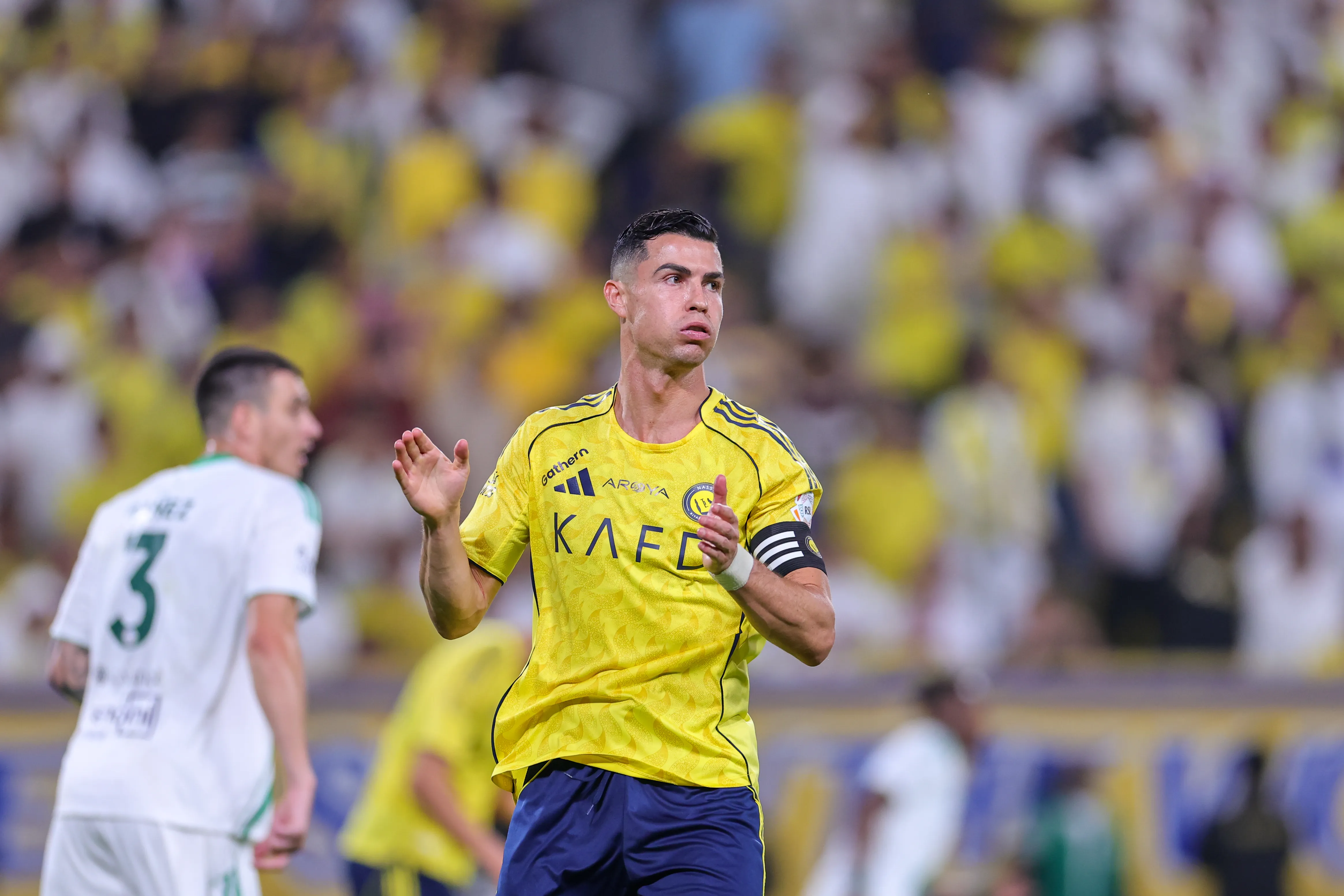 Cristiano Ronaldo, astro portugués de Al Nassr. (Getty Images)