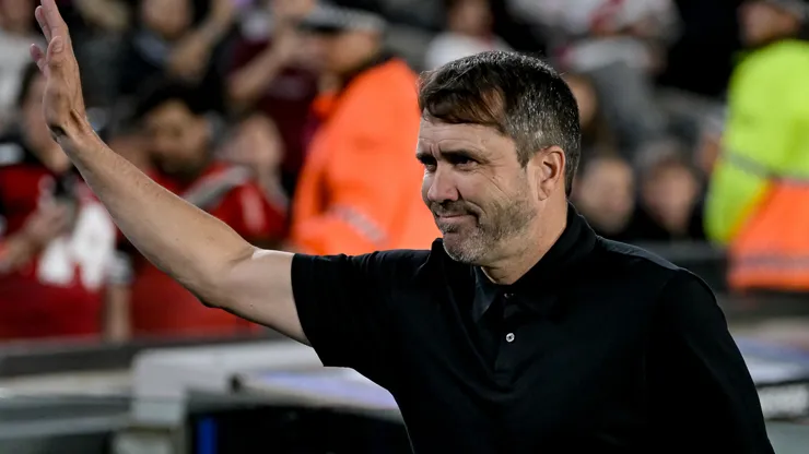 Eduardo Coudet, DT de River Plate.