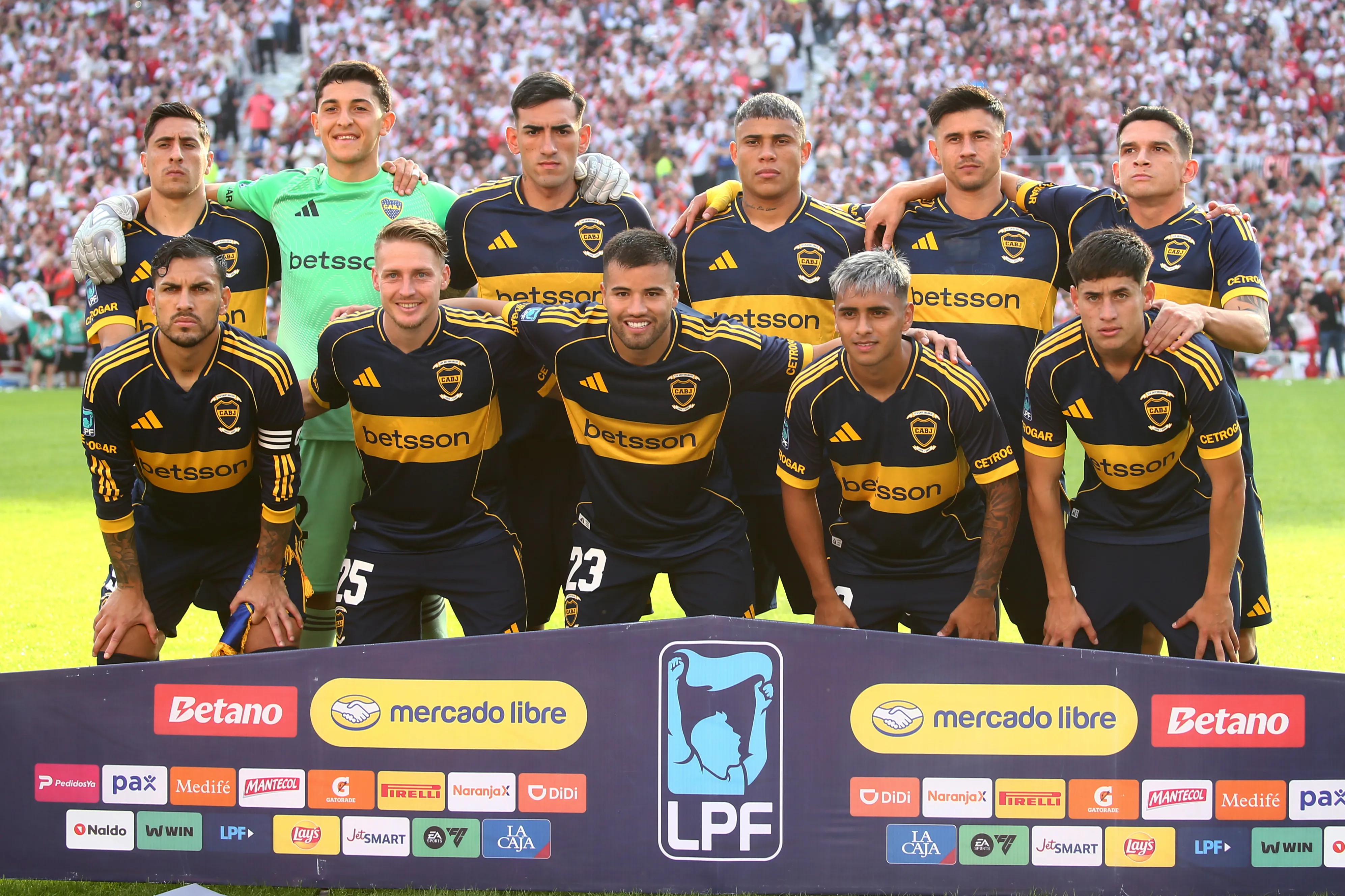 El equipo titular de Boca. (Getty Images)