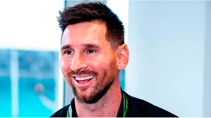 Lionel Messi en el GP de Miami.