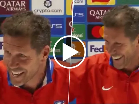 La respuesta de Diego Simeone a la prensa inglesa que desató las carcajadas en la conferencia