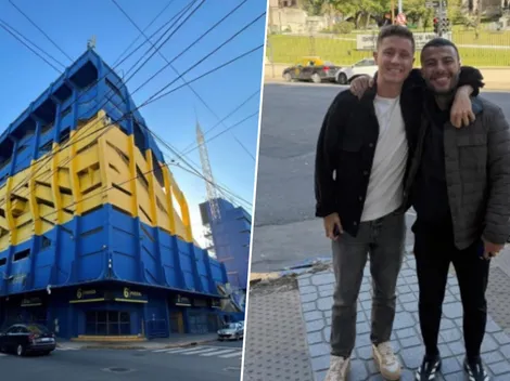 Rafinha visitó La Bombonera y se encontró con Ander Herrera