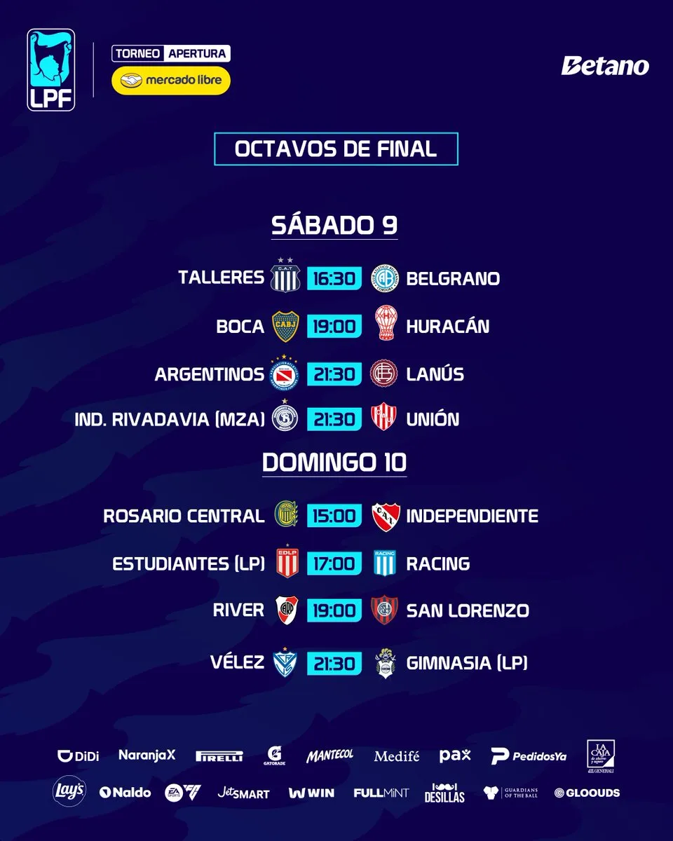 Se vienen los octavos de final del Apertura. (Foto: Liga Profesional)