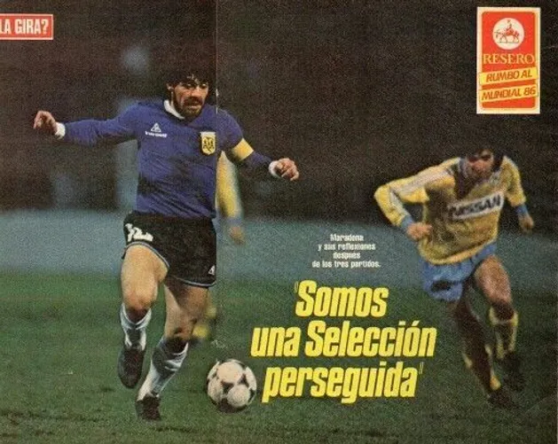 Maradona después de la gira por Europa. Foto Archivo.