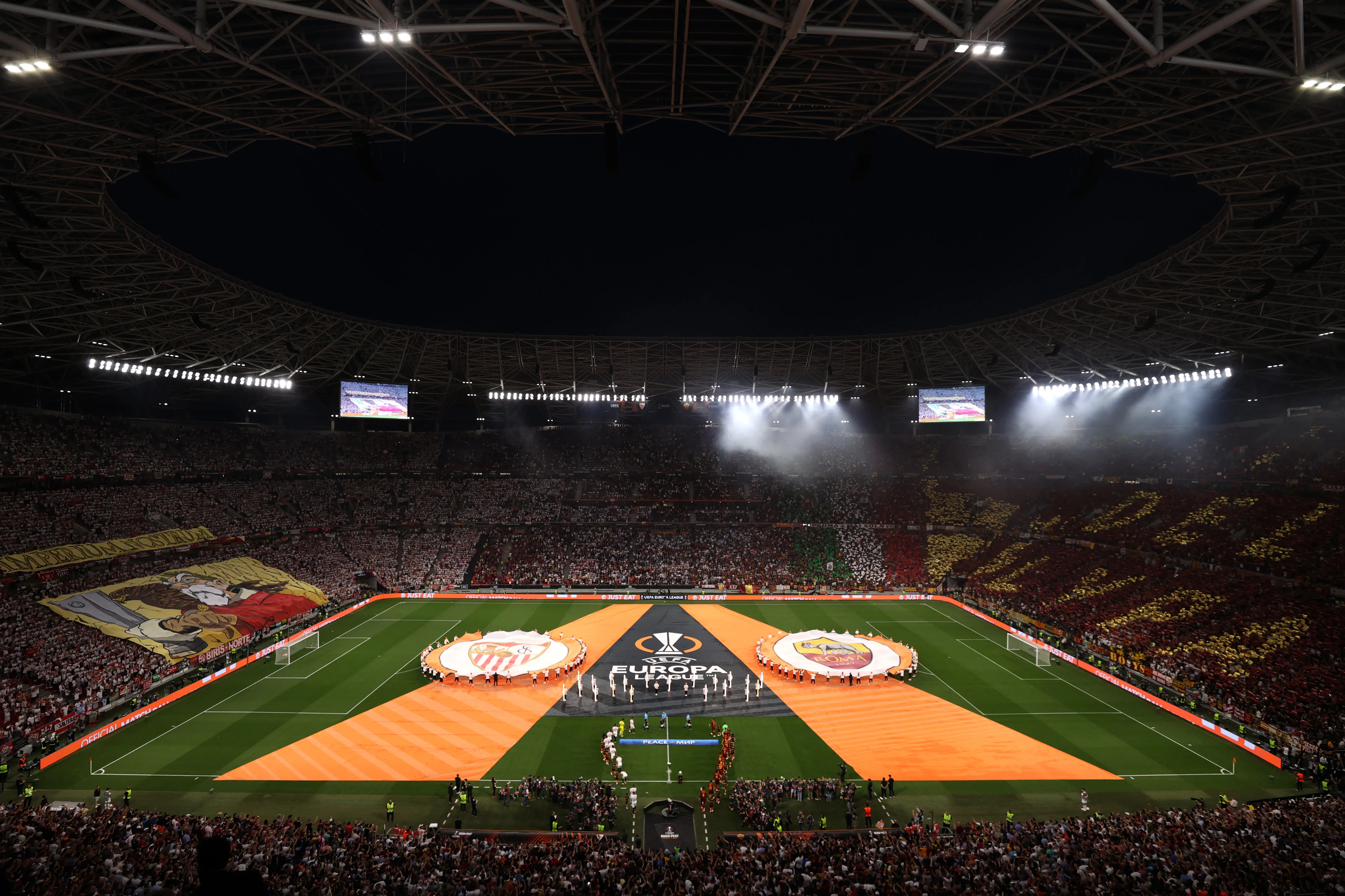 El Puskás Aréna en la última final internacional que albergó (Getty)