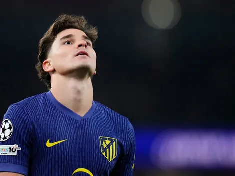 Julián Álvarez fue muy criticado por la hinchada de Atlético de Madrid