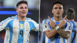 Lautaro Martínez tiene la misma cantidad de goles que Julián Alvarez en la temporada, pero con 12 partidos jugados menos.