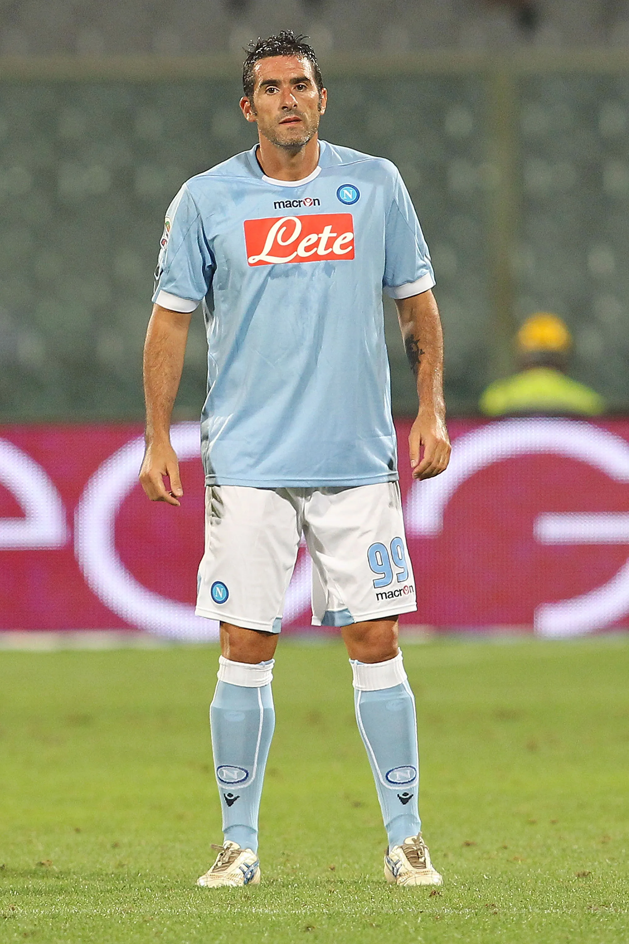 Cristiano Lucarelli jugó dos temporadas en Napoli. (Foto: Getty).
