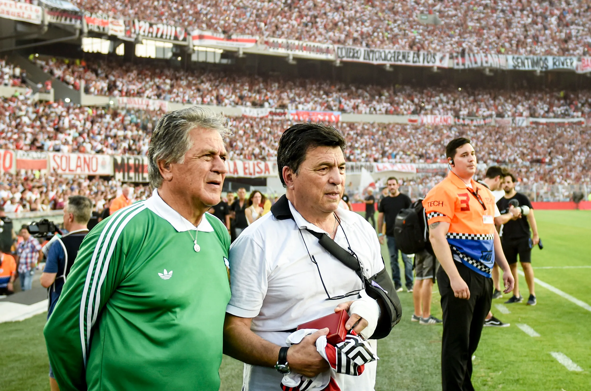 Fillol y Passarella, en una de sus últimas apariciones públicas, en el 2023. Getty Images.