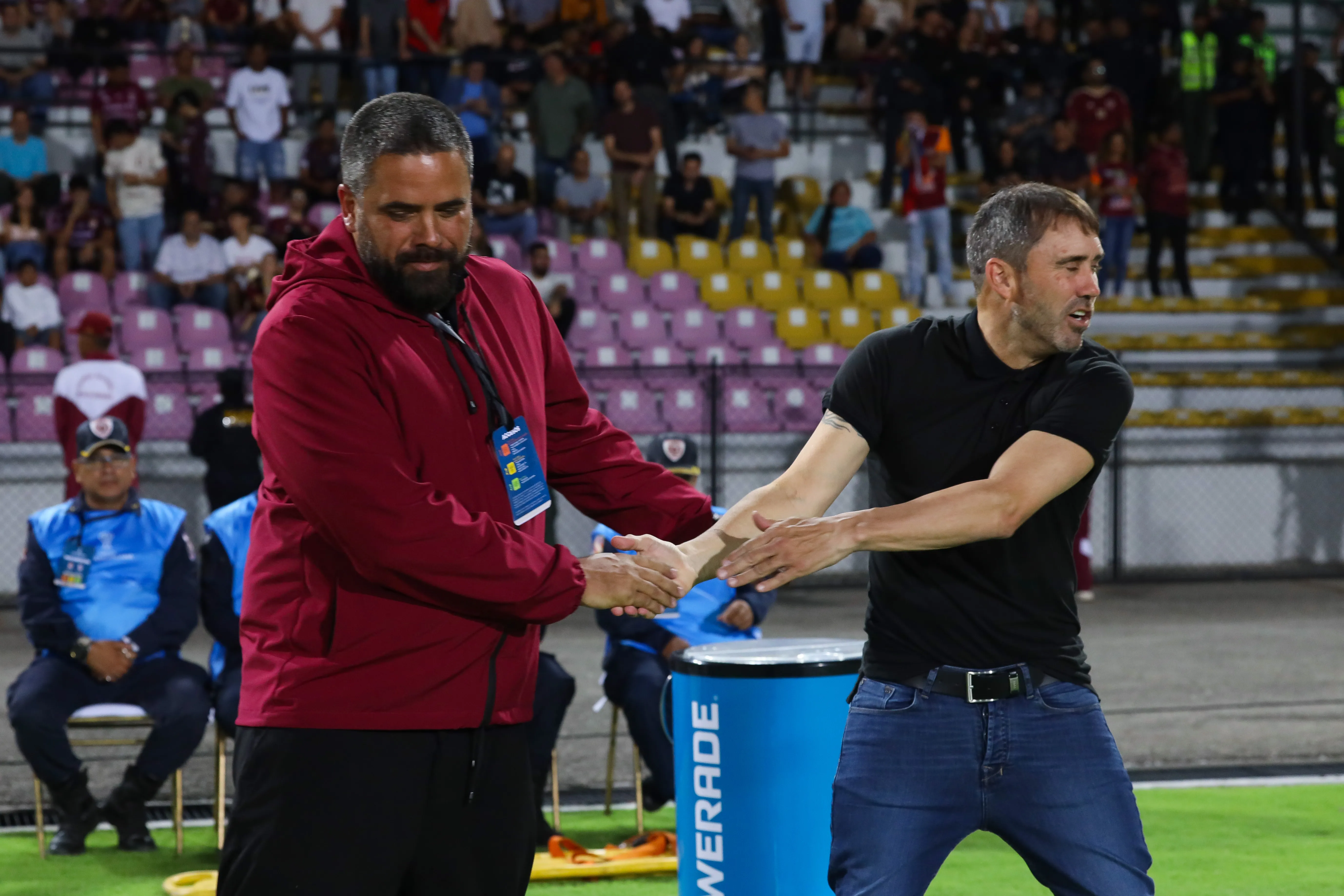 Daniel Farías y Eduardo Coudet. (Foto: Getty).