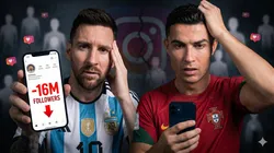 Instagram le sacó más de 16 millones de seguidores a Lionel Messi y Cristiano Ronaldo