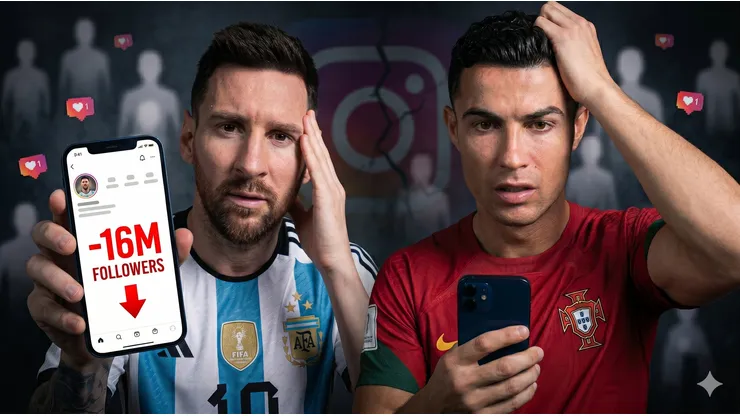 Instagram le sacó más de 16 millones de seguidores a Lionel Messi y Cristiano Ronaldo
