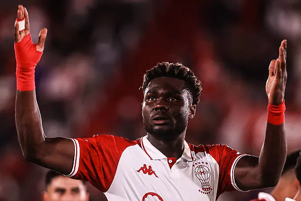 Jordy Caicedo, delantero ecuatoriano de Huracán. (Getty Images)