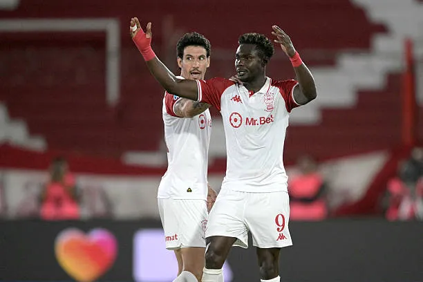 Jordy Caicedo, delantero ecuatoriano de Huracán. (Getty Images)