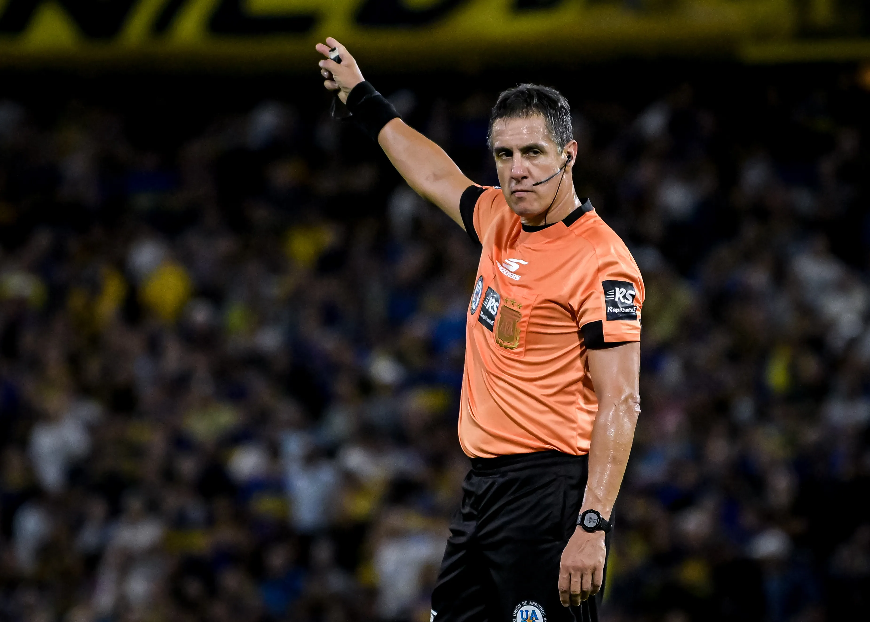 Pablo Echavarría, el árbitro de Boca – Huracán. (Marcelo Endelli/Getty Images)