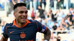 Lautaro Martínez celebra su gol ante Lazio.