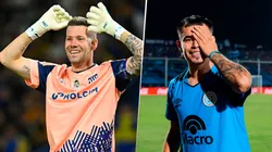 Guido Herrera y Lucas Zelarayán, figuras de Talleres y Belgrano.