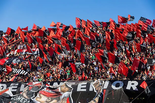 Los hinchas de Newell’s en el Estadio Marcelo Bielsa. (Getty Images)