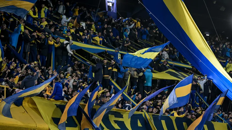 Los hinchas de Boca en La Bombonera.