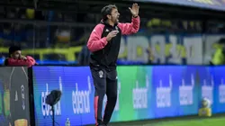 Diego Martínez resaltó el trabajo de los jugadores de Huracán para llevarse el triunfo de la Bombonera vs. Boca.