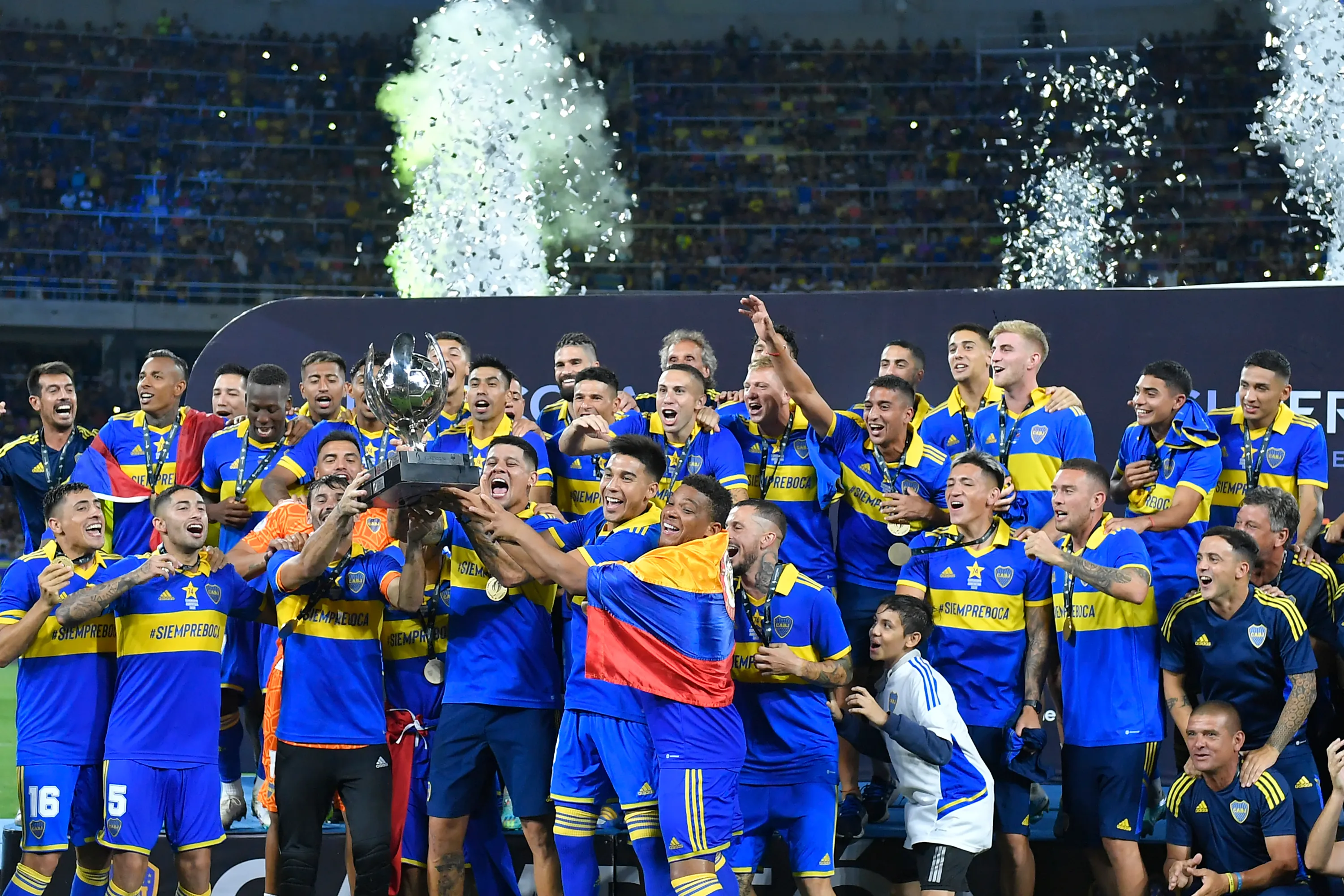 La Supercopa Argentina 2023, el último título de Boca. (Getty).