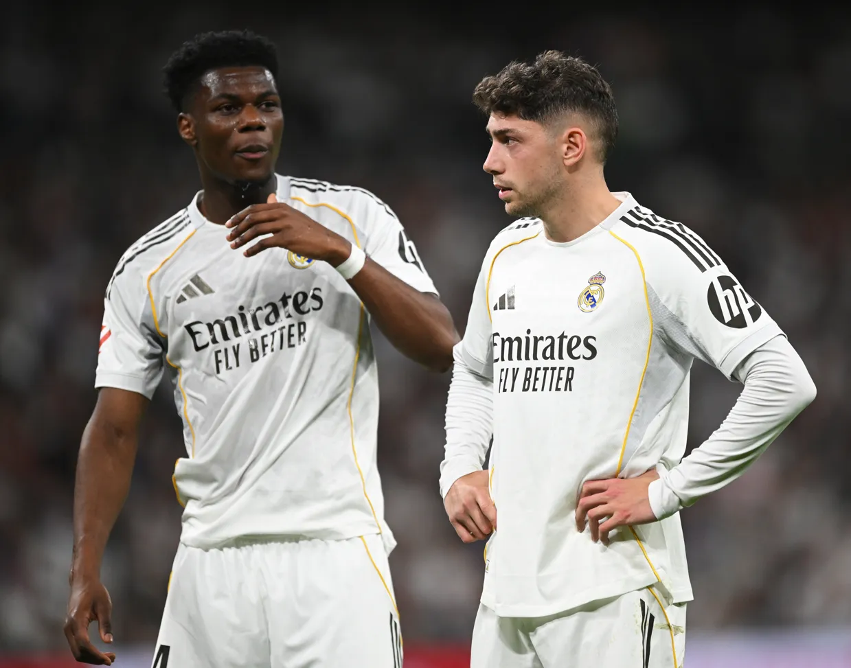 Tchuaméni y Valverde. (Foto: Getty).
